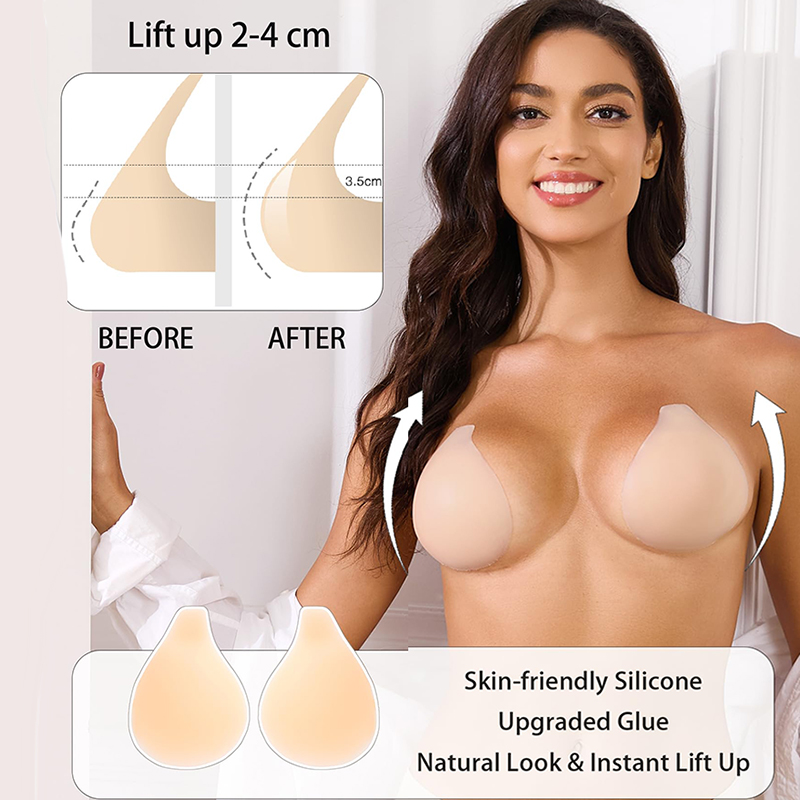 Backless Bra Sticky - 1/2 Pasang Bra Lengket Wanita Bra