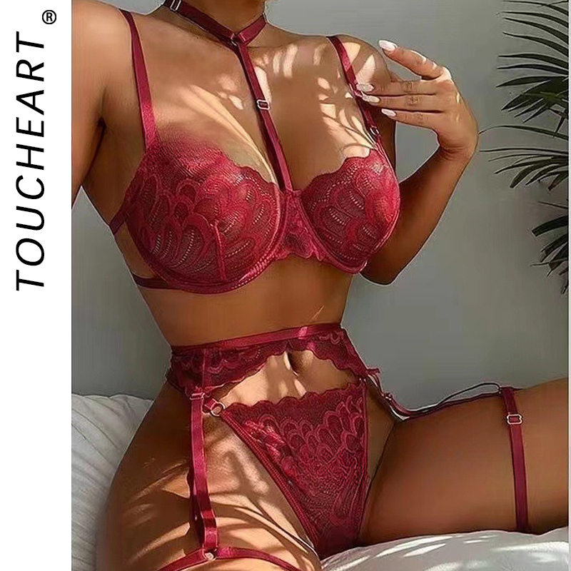 Sheer Bra Lace - Toucheard pakaian dalam menarik seksi untuk