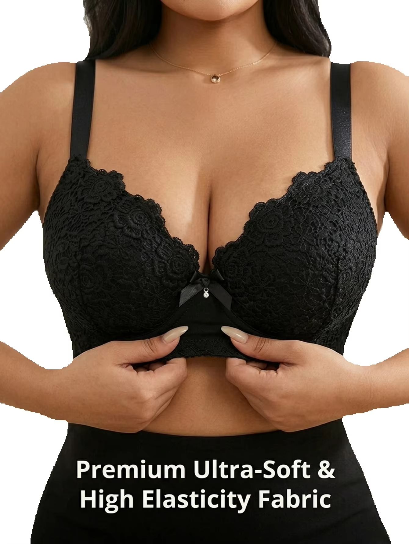 Minimizer Bra Women - BH Wanita Plus Size Floral Push