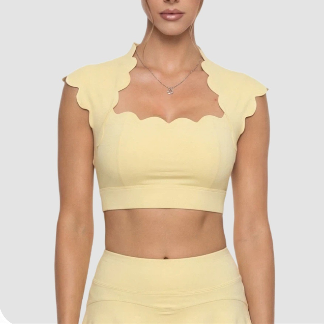 Sports Bra Racerback - Pad Wavy Rompi Olahraga Wanita Bra