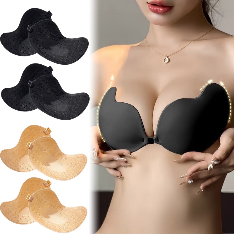 1/2 Pasang Bra Tak Terlihat Pu - Push Up Bra Silicone ulasan dan harga