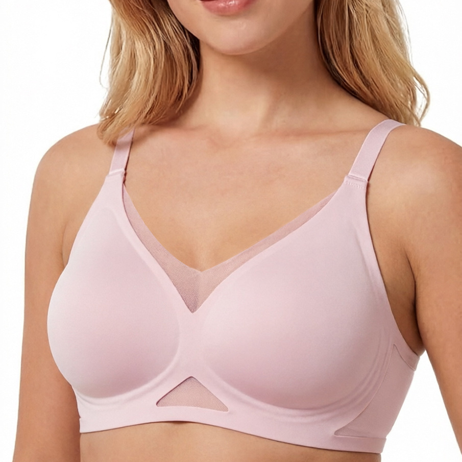 Bra Wanita Tanpa Kawat dengan  - Sheer Mesh Bra ulasan dan harga