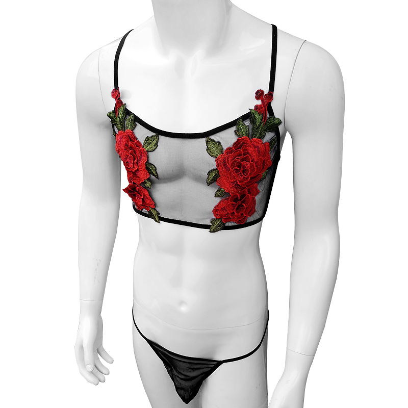 Set Lingerie Renda Jaring Tipi - Sheer Mesh Bra ulasan dan harga